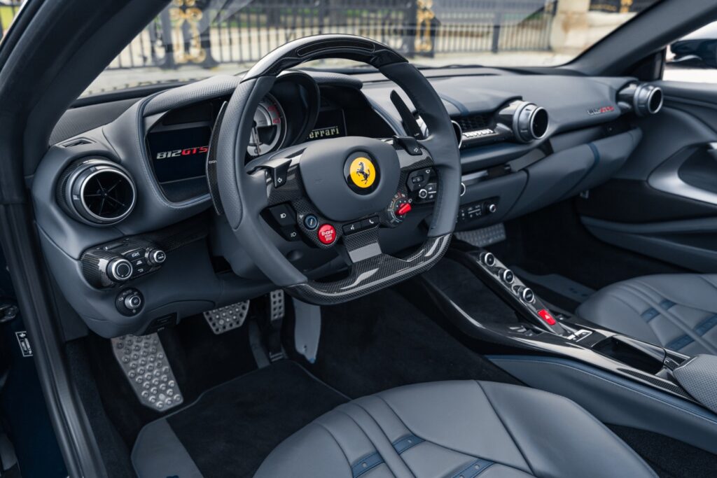 Ferrari 812 GTS Blue Interior 3