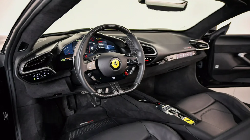 Ferrari 296 GTS Black Interior 2
