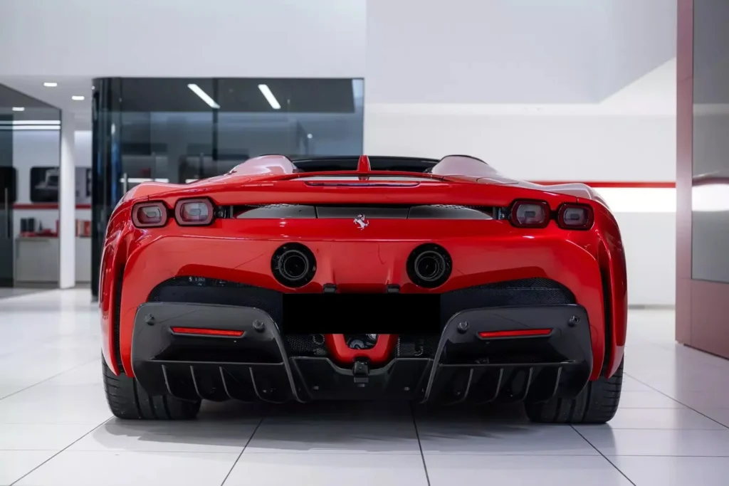 SF90 Spider Red Rear
